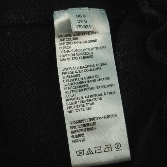 Anthro Pilcro Elayna Sweatshirt Splattered Paint Top Black White S - Picture 5 of 5